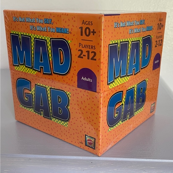 NEW! Mattel Mad Gab Game - in Plastic wrap. Never opened. - Picture 3 of 3